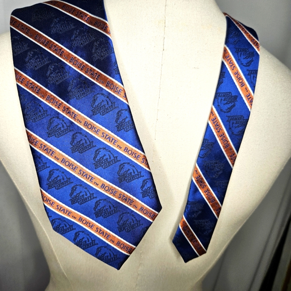 Boise State Blue and Orange Men's Tie